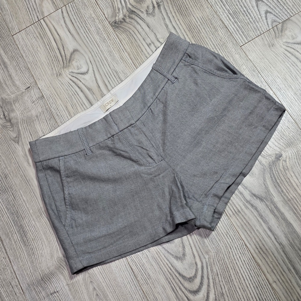 J Crew Oxford Chino Shorts - Gray - Size 2